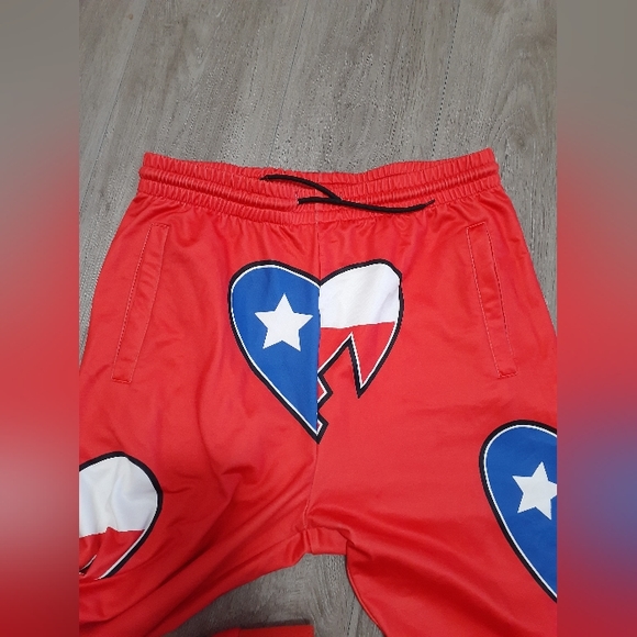 HBK Shawn Michael's Chalk Line 1997 Royal Rumble Retro Track Pants sz L - Picture 7 of 7